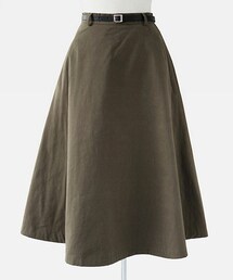 DHOLIC | ベルトset Aラインミディスカート(スカート)