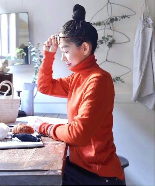 C/Si/Caテンジク タートルネックプルオーバー