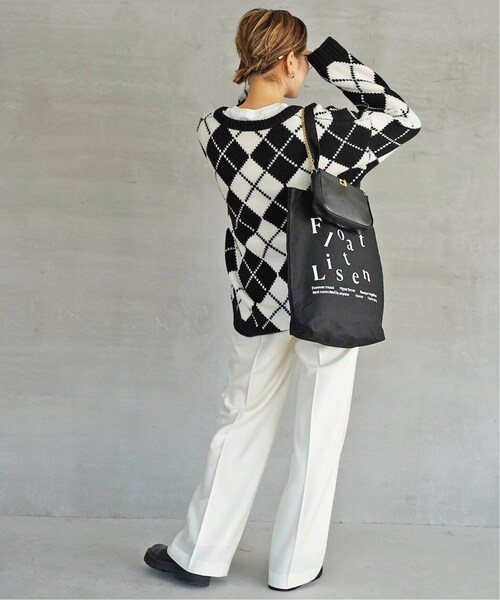 ドゥーズィエムクラス　2022AW アーガイルVネックプルオーバー　超美品 Deuxieme Classe（ドゥーズィエムクラス）の「Argyle Vネック プル