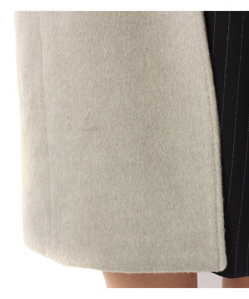 PAGEBOY（ページボーイ）の「【mini12月号掲載】フェイクビーバーチェスターコート（ジャケット/アウター・レディース・グレー系/キャメル/ブルー/ネイビー・S/M）」の9枚目の写真