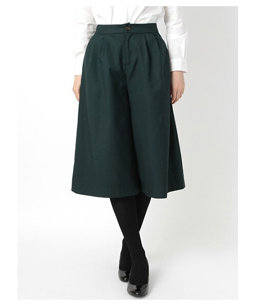 earth music&ecology（アースミュージックアンドエコロジー）の「・ガウチョパンツ（パンツ・レディース・杢グレー/ブラック/ボルドー/グリーン・F）」の10枚目の写真