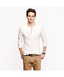 J.CREW | Homespun Knitwear coalminer waffle henley(シャツ/ブラウス)