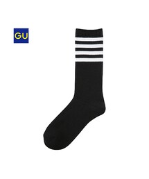 GU | （GU）ラインクルーソックス(レッグウェア)