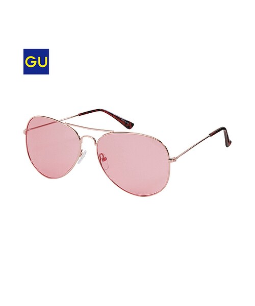 GU(ジーユー)の「(GU)WOMENファッショングラスL1(WOMEN ⁄ ファッショングラス・レディース・BROWN/BLACK/PINK・-)」の3枚目の写真