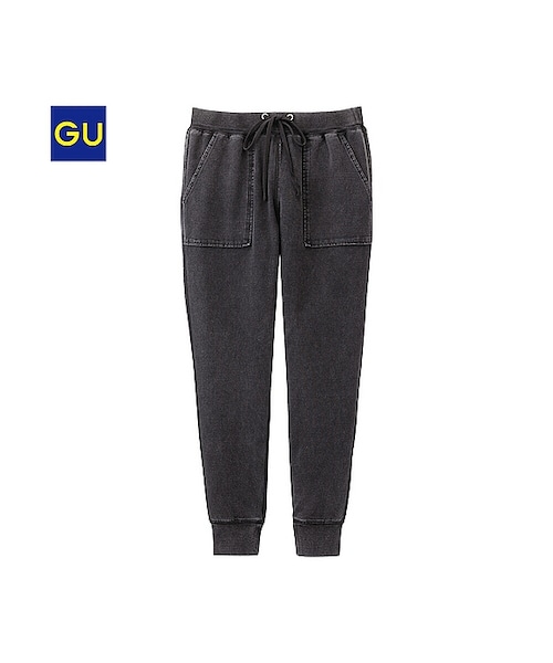 あああ　送料分 GU公式 | デニムスウェットバレルレッグパンツQ
