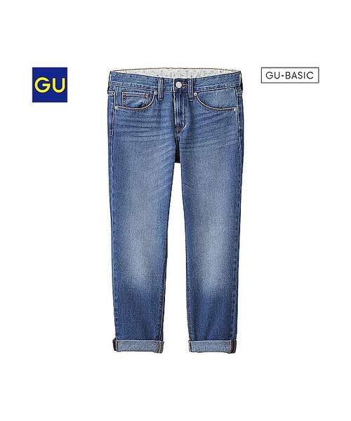 GU（ジーユー）の「（GU）ガールフレンドアンクルジーンズ（WOMEN ⁄ ジーンズ・レディース・BLUE・S/L/M/XXL/XS/XL）」の2枚目の写真
