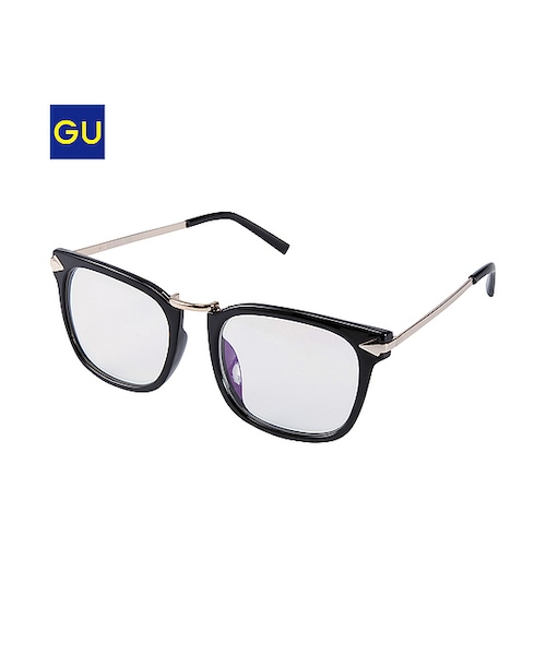 GU(ジーユー)の「(GU)WOMENファッショングラスE(WOMEN ⁄ ファッショングラス・レディース・80/BLACK・-)」の2枚目の写真