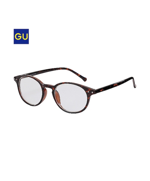 GU(ジーユー)の「(GU)WOMENファッショングラスD1(WOMEN ⁄ ファッショングラス・レディース・BROWN・-)」の1枚目の写真