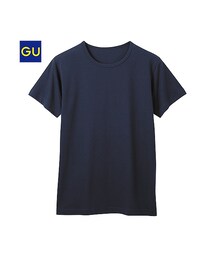 GU | （GU）インナークルーネックＴ（半袖）(アンダーウェア)