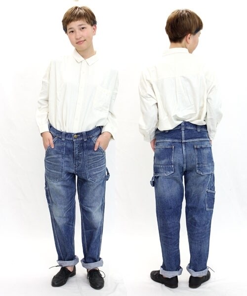 RNA-N(アールエヌエーエヌ)の「ペインターワークデニム(パンツ・レディース・ヴィンテージブルー中色/ヴィンテージブルー濃色・S/M)」の10枚目の写真