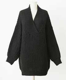 imvely | バルキーVネックアゼニット(ニット/セーター)