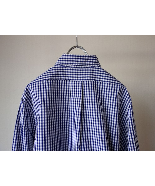 MANUAL ALPHABET（マニュアル アルファベット）の「【RECOMMEND】Manualalphabet マニュアルアルファベット GINGHAMCHECK BD SHIRT ギンガムチェックボタンダウンシャツ NVY ネイビー MEN'S メンズ（シャツ/ブラウス・メンズ・その他）」の11枚目の写真