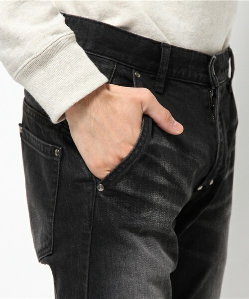 DIET BUTCHER（ダイエットブッチャー）の「DIET BUTCHER SLIM SKIN ヴィンテージ加工デニム（デニムパンツ・メンズ・ブラック/ダークブルー・1/2/3）」の10枚目の写真