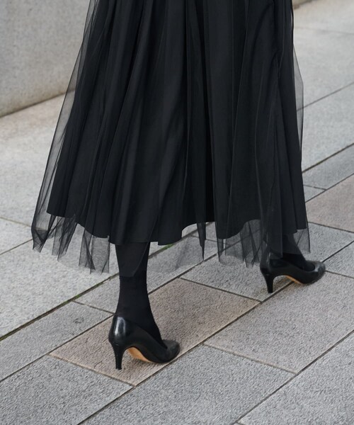 BEARDSLEY 24SS 2way ドットチュールスカート マキシ丈 BEARDSLEY（ビアズリー）の「《LIVETART》2WAYチュールスカート