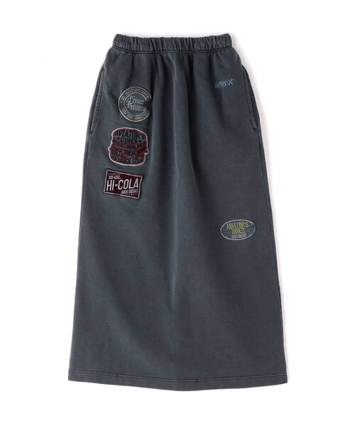 AVIREX（アヴィレックス）の「《直営店限定》WEST COAST FADE WASH SKIRT/ ウエストコースト フェイドウォッシュスカート（スカート・ブラック/ダークグリーン/サンド・F）」の4枚目の写真