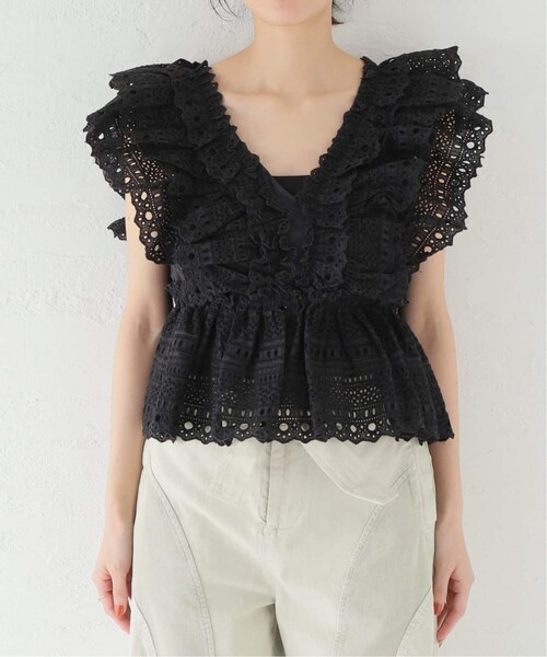 IENA(イエナ)の「【Sea New York/シー ニューヨーク】Marley Pleated Flutter ブラウス(その他・ブラック/S)」の13枚目の写真