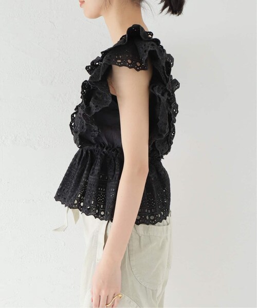 IENA(イエナ)の「【Sea New York/シー ニューヨーク】Marley Pleated Flutter ブラウス(その他・ブラック/S)」の5枚目の写真