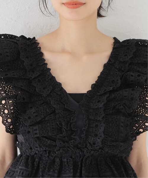 IENA(イエナ)の「【Sea New York/シー ニューヨーク】Marley Pleated Flutter ブラウス(その他・ブラック/S)」の7枚目の写真
