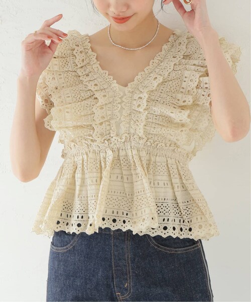 IENA(イエナ)の「【Sea New York/シー ニューヨーク】Marley Pleated Flutter ブラウス(その他・ブラック/S)」の2枚目の写真