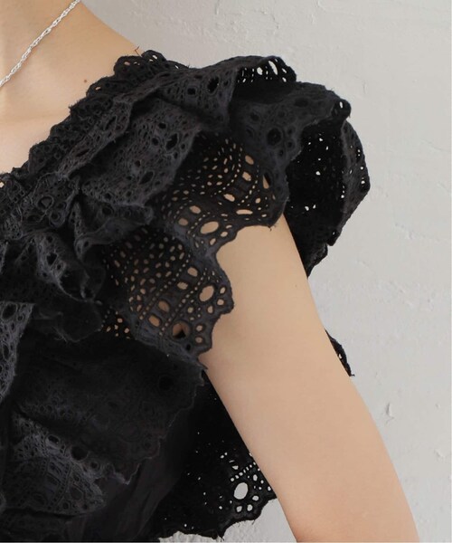 IENA(イエナ)の「【Sea New York/シー ニューヨーク】Marley Pleated Flutter ブラウス(その他・ブラック/S)」の9枚目の写真