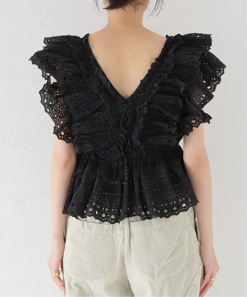IENA(イエナ)の「【Sea New York/シー ニューヨーク】Marley Pleated Flutter ブラウス(その他・ブラック/S)」の6枚目の写真
