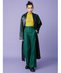 EVRIS | フェイクレザーロングコート(チェスターコート)