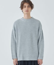 BULKYウールオーバーニット