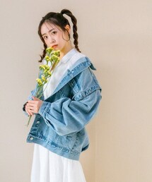OLIVE des OLIVE | 【WEB限定】袖取り外しビッグGジャン(デニムジャケット)