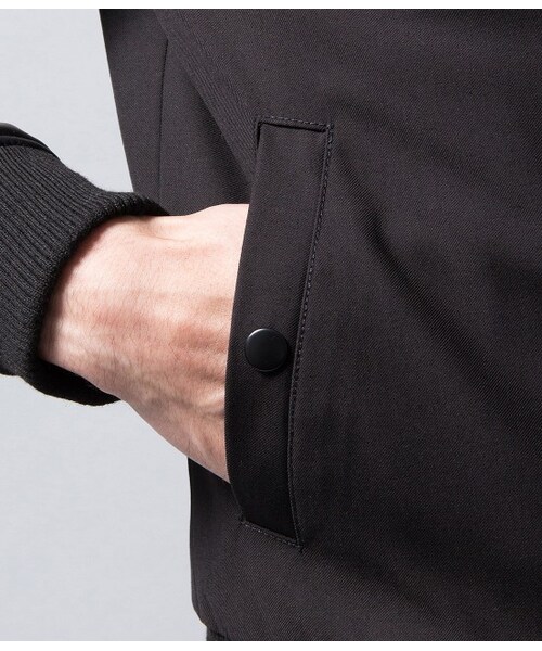 JUNRED（ジュンレッド）の「【先行予約】フェイクレザーコンビスタジャン 2015SS（ジャケット・メンズ・ブラック/グレー/ネイビー・0/1/2）」の10枚目の写真