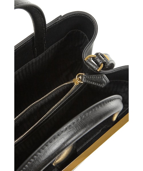 FENDI（フェンディ）の「Fendi 2Jours small textured-leather shopper（トートバッグ・レディース・Black）」の4枚目の写真