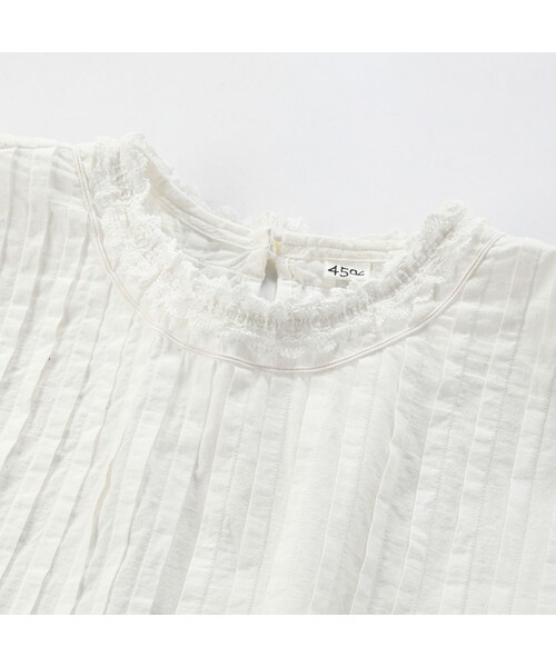 色白45R インドカディdeタックTシャツ