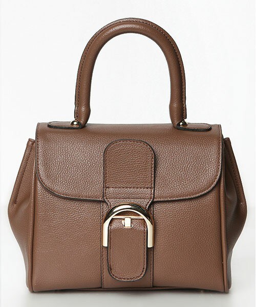 DHOLIC（ディーホリック）の「2WAYゴールドバッグルバッグ（ハンドバッグ・レディース・ブラック/ディープスカイブルー/ワイン/オレンジ/ブラウン/ベージュ・one）」の2枚目の写真