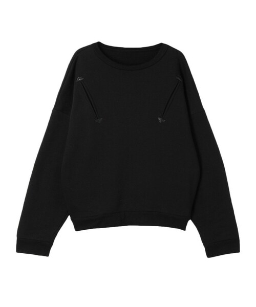 PAMEO POSE（パメオポーズ）の「ARROWS PO(UNISEX)（スウェット・レディース・ホワイト/ブラック・Ｆ）」の2枚目の写真