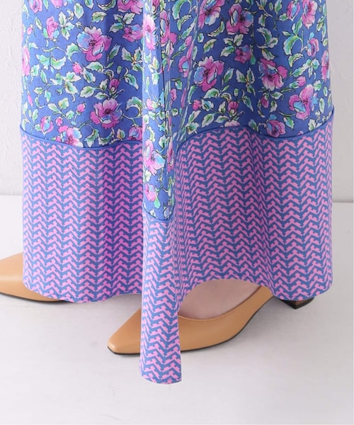LORETTA CAPONI ロレッタカポーニ 6526-343-1359 花柄 ドレス
