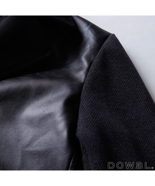 DOWBL（ダブル）の「チェスターコート（ジャケット/アウター・メンズ・ブラック・42/44/46）」の4枚目の写真
