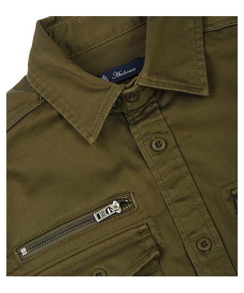 Audience（オーディエンス）の「仿舊感襯衫式軍外套（その他・メンズ・綠/藍・S/M/L）」の3枚目の写真