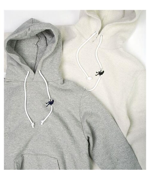 Camp Serviceの「野遊者Sweat Shirt連帽上衣（その他・メンズ・白/灰・S/M）」の2枚目の写真