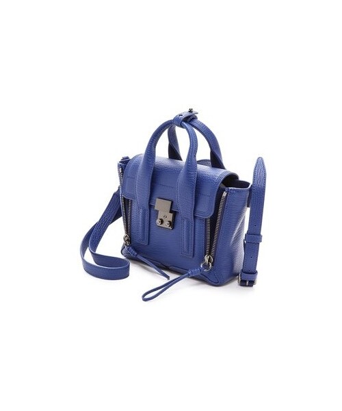 3.1 Phillip Lim（スリーワンフィリップリム）の「3.1 Phillip Lim Pashli Mini Satchel（ショルダーバッグ・レディース・Cobalt・One Size）」の2枚目の写真