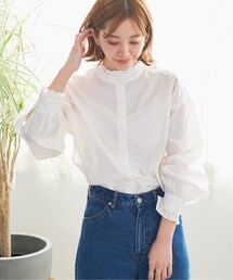 B.C STOCK（ベーセーストック）の「スタンドフリルブラウス（トップス）」