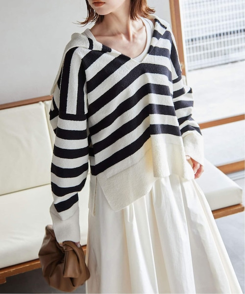 SLOBE IENA(スローブイエナ)の「《予約》ブークレースキッパーニット(その他・ブラック A/フリー)」の9枚目の写真