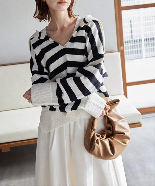 SLOBE IENA(スローブイエナ)の「《予約》ブークレースキッパーニット(その他・ブラック A/フリー)」の8枚目の写真