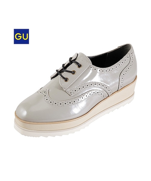 GU（ジーユー）の「（GU）ＷＯＭＥＮオックスフォードシューズＡ（WOMEN ⁄ シューズ・レディース・BLACK/LIGHT GRAY/WHITE・M/S/L）」の3枚目の写真