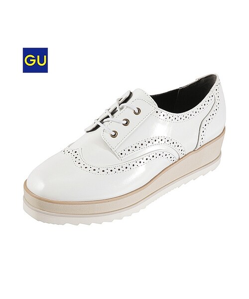 GU（ジーユー）の「（GU）ＷＯＭＥＮオックスフォードシューズＡ（WOMEN ⁄ シューズ・レディース・BLACK/LIGHT GRAY/WHITE・M/S/L）」の2枚目の写真
