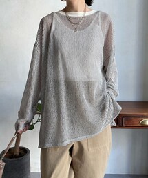 DouDou | シアーストライププルオーバー(Tシャツ/カットソー)