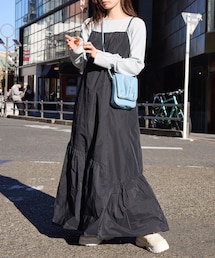 Kastane | 【1/13(金)12:00発売】ボリュームティアードキャミドレス(ワンピース)