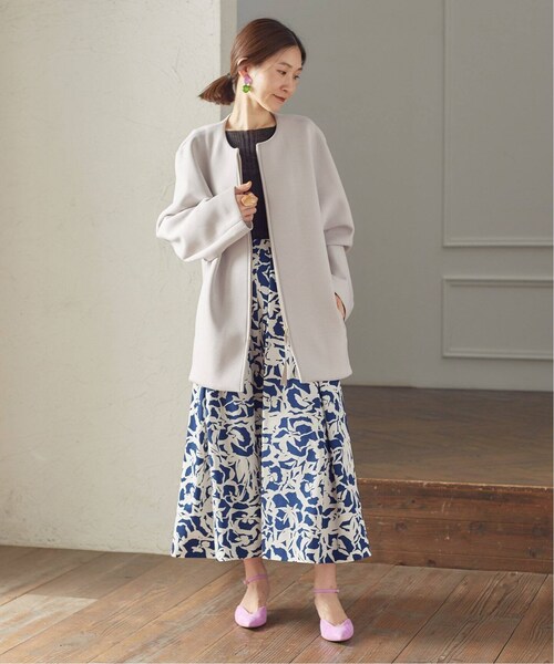 ヴェルメイユパーイエナ 23AW ダンボールコクーンブルゾン グレー F VERMEIL par iena（ヴェルメイユパーイエナ）の「《予約