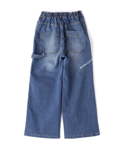 AVIREX(アヴィレックス)の「PAINTER DENIM WIDE PANTS/ ペインターデニムワイドパンツ(パンツ・ブラック/アイボリー/ウォッシュユーズド・S/M)」の2枚目の写真