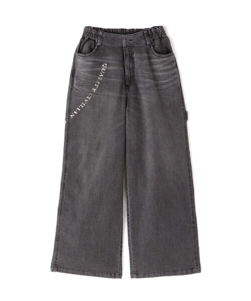 AVIREX(アヴィレックス)の「PAINTER DENIM WIDE PANTS/ ペインターデニムワイドパンツ(パンツ・ブラック/アイボリー/ウォッシュユーズド・S/M)」の4枚目の写真