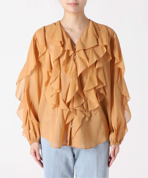 IENA（イエナ）の「《予約》IENA LA BOUCLE cotton フリルシャツ（その他・ホワイト/フリー）」の16枚目の写真
