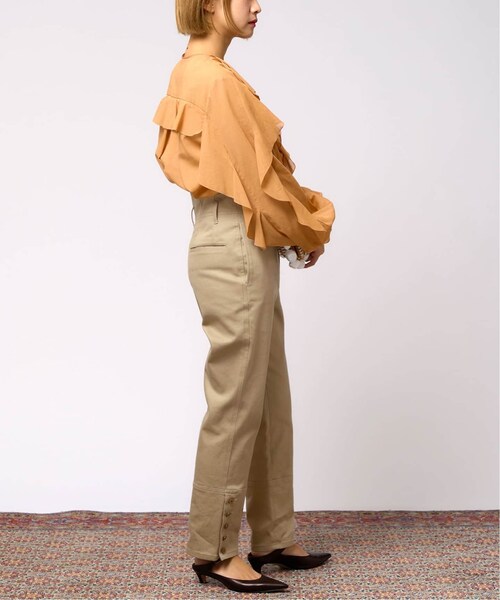 IENA（イエナ）の「《予約》IENA LA BOUCLE cotton フリルシャツ（その他・ホワイト/フリー）」の14枚目の写真
